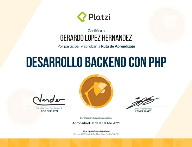 Desarrollo web backend con PHP